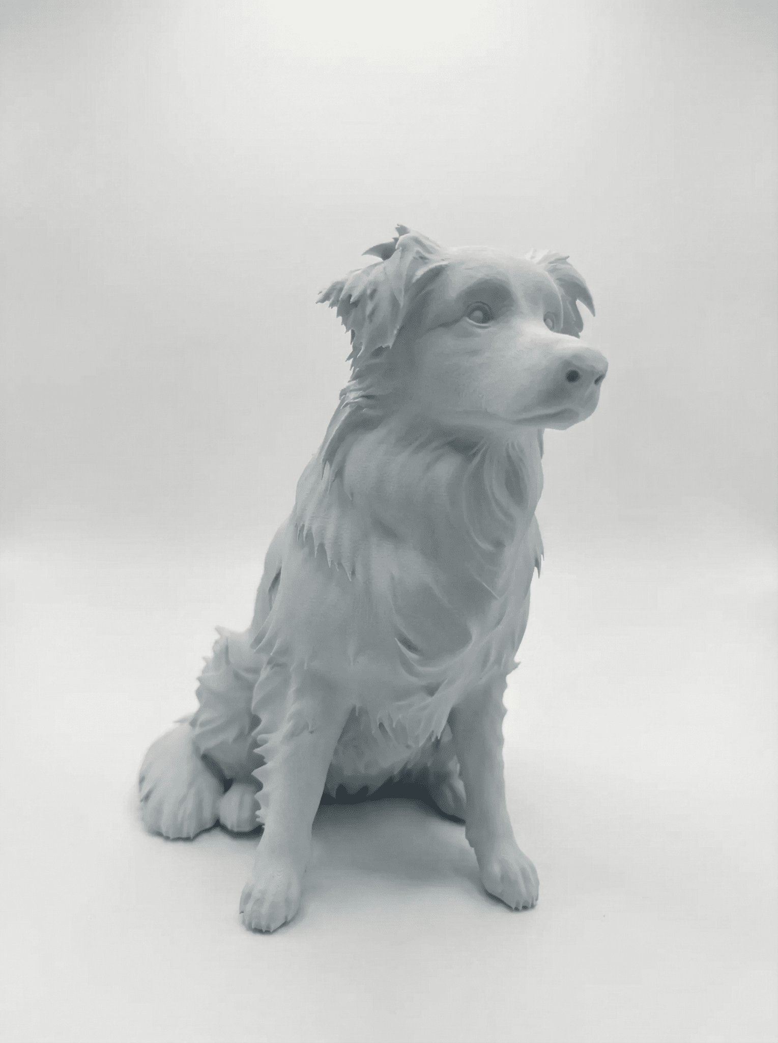 【洗練されたホワイト像】20cm像（ホワイト） - ちょこんとフィギュア