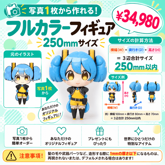 【フルカラーフィギュア】キャラクター250㎜ - ちょこんとフィギュア