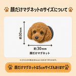 【フルカラーマグネット】顔だけ3㎝　2個セット - ちょこんとフィギュア
