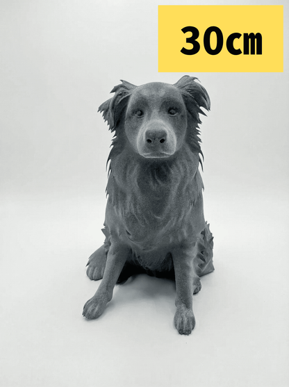 【シックなモノクロ像】30cm像（グレー） - ちょこんとフィギュア